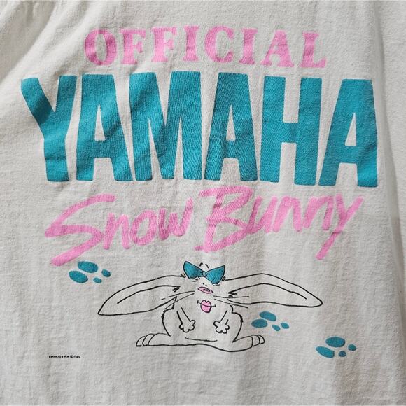 Vintage Yamaha Snow Bunny Cotton Tee - Picture 2 of 7